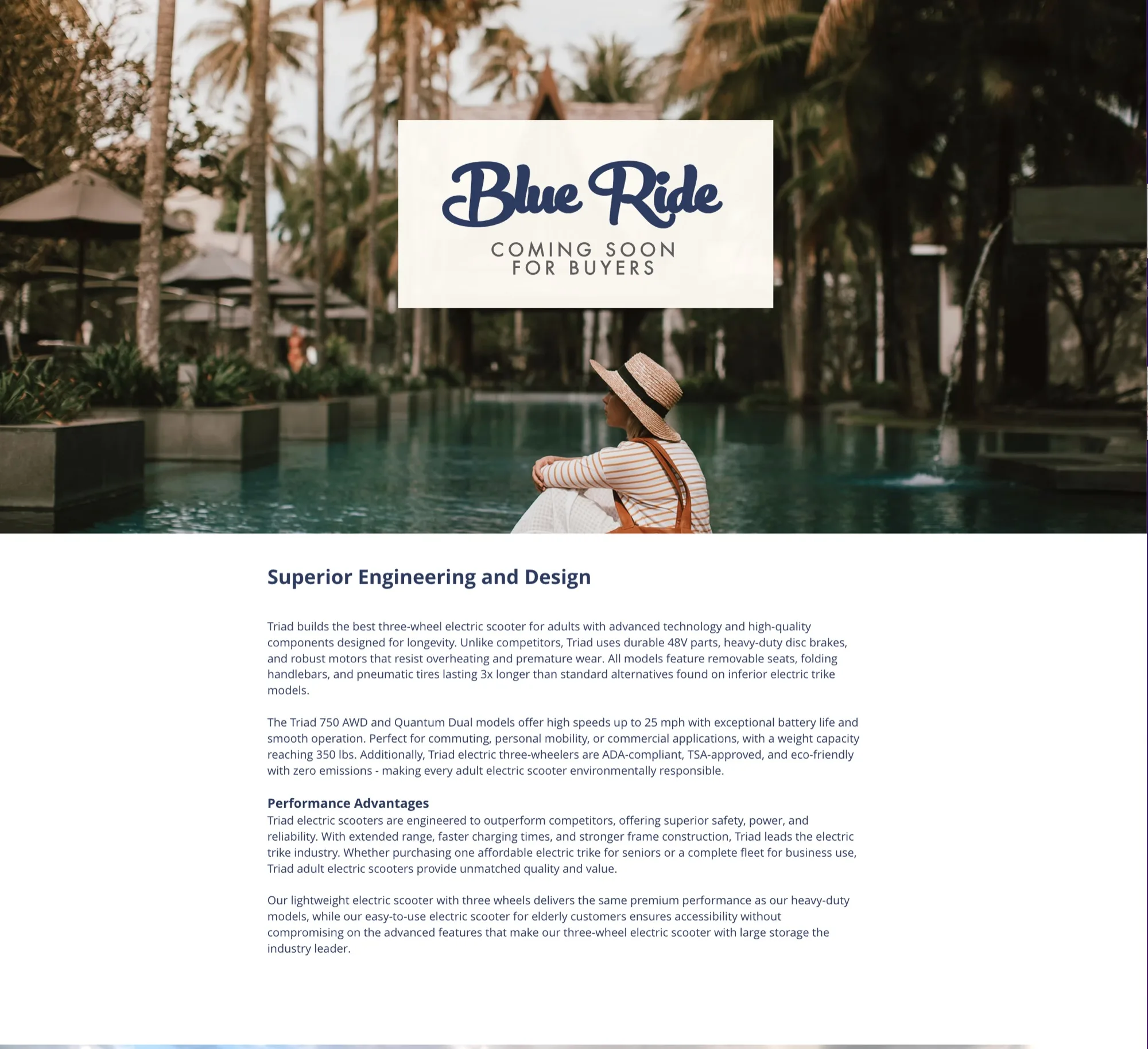 Product lineup page