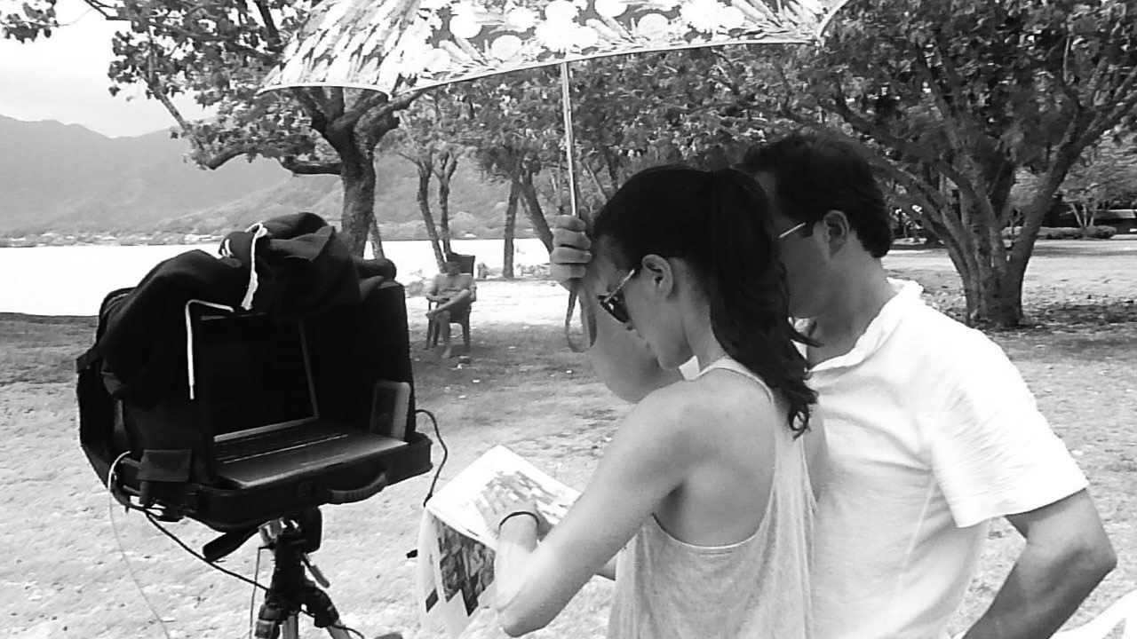 On set — directing