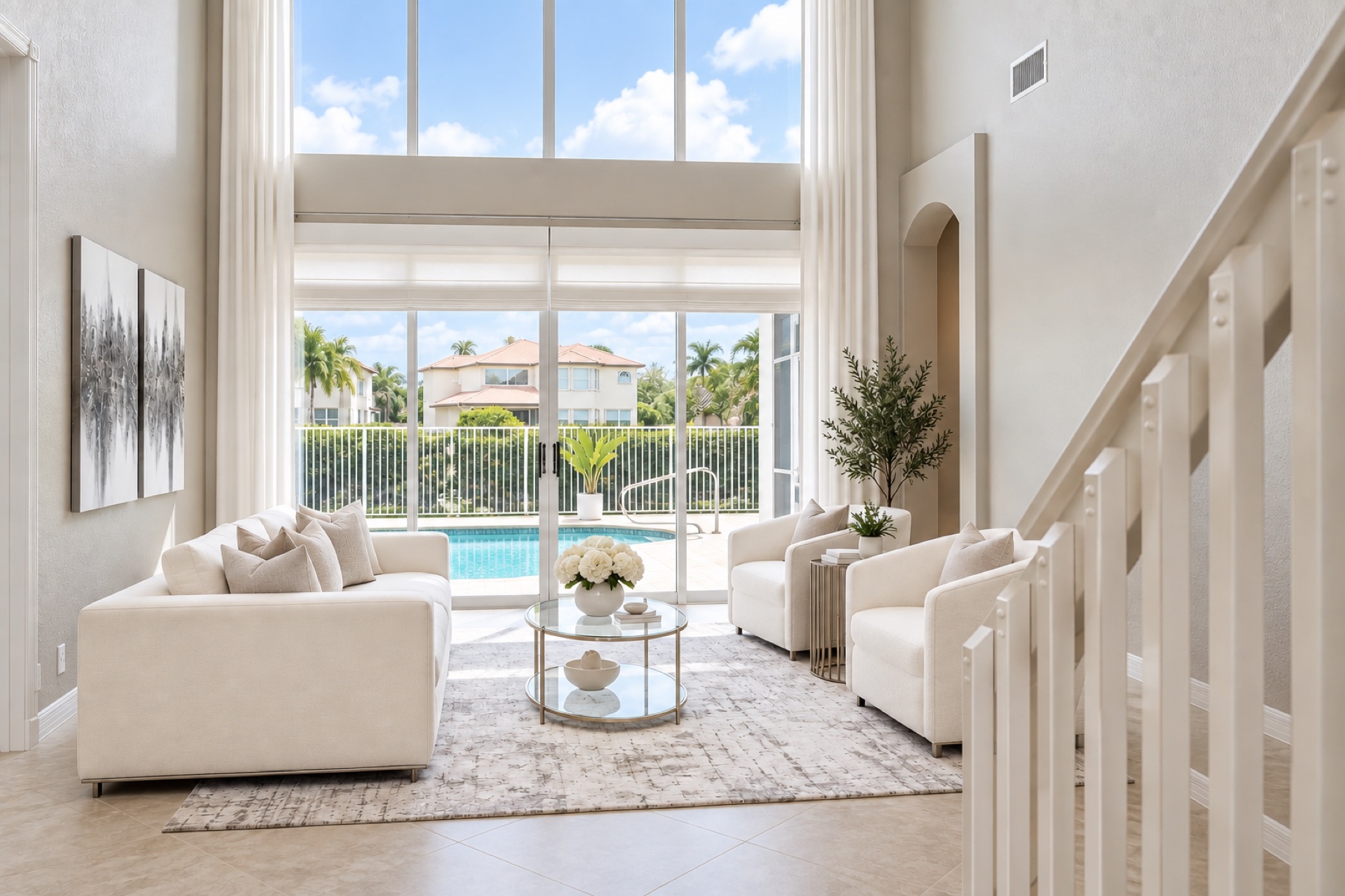 Blue Coral Drive entry sitting room